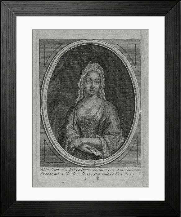 Framed Print : Portrait of Marie Catherine Cadière (1709-1731). Creator: Anonymous Framed Print : Portrait of Marie Catherine Cadière (1709-1731). Creator: Anonymous