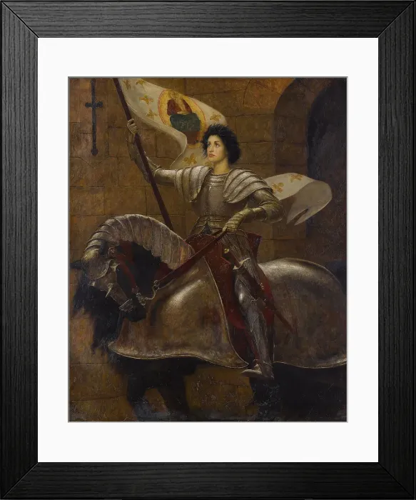 Framed Print : Joan of Arc. Creator: Richmond, Sir William Blake (1842-1921) Framed Print : Joan of Arc. Creator: Richmond, Sir William Blake (1842-1921)