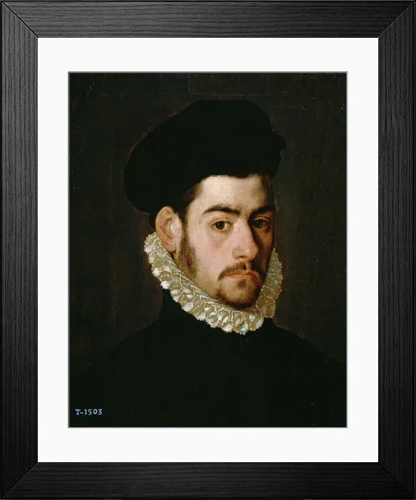 Framed Print : Self-portrait, c. 1570. Creator: Sánchez Coello, Alonso (1531-1588) Framed Print : Self-portrait, c. 1570. Creator: Sánchez Coello, Alonso (1531-1588)