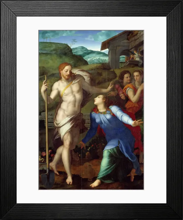 Framed Print : Noli me Tangere, 1561. Creator: Bronzino, Agnolo (1503-1572) Framed Print : Noli me Tangere, 1561. Creator: Bronzino, Agnolo (1503-1572)