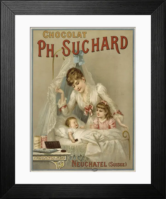 Framed Print : Chocolat Suchard, 1892. Creator: Anonymous Framed Print : Chocolat Suchard, 1892. Creator: Anonymous