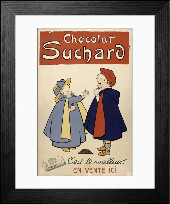 Framed Print : Chocolat Suchard, c. 1900. Creator: Anonymous Framed Print : Chocolat Suchard, c. 1900. Creator: Anonymous