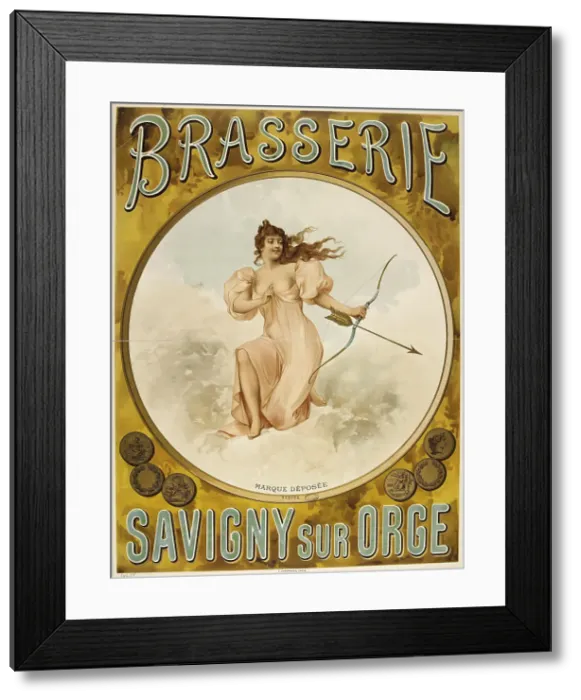 Framed Print : Brasserie, Savigny sur Orge, ca 1896. Creator: Anonymous Framed Print : Brasserie, Savigny sur Orge, ca 1896. Creator: Anonymous