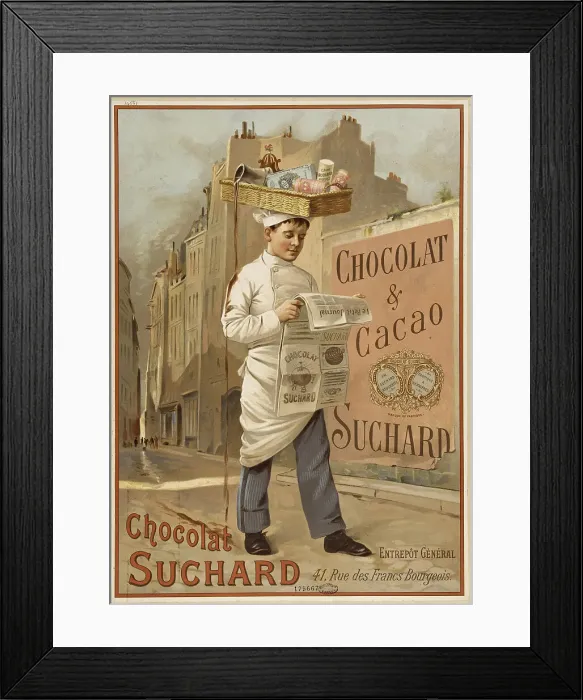 Framed Print : Chocolat et cacao Suchard, 1895. Creator: Anonymous Framed Print : Chocolat et cacao Suchard, 1895. Creator: Anonymous