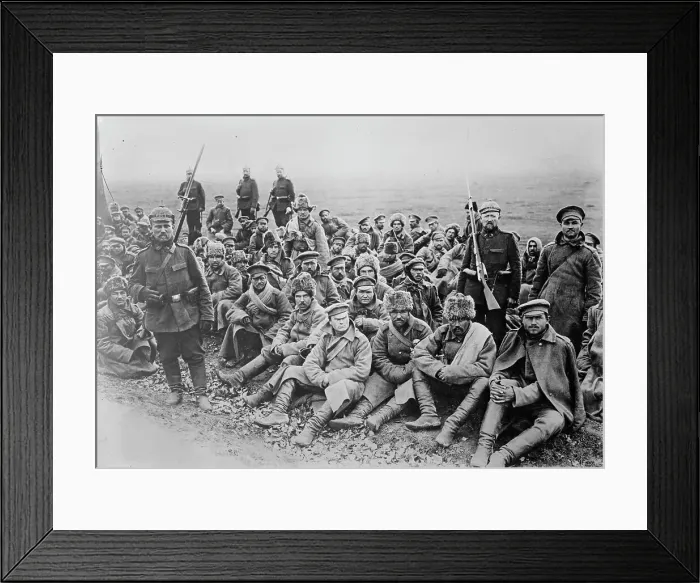 Framed Print : Russian prisoners, Russians, Tartars, Kirgises [i.e. Kyrgyz] etc. between 1914 and c1915. Creator: Bain News Service