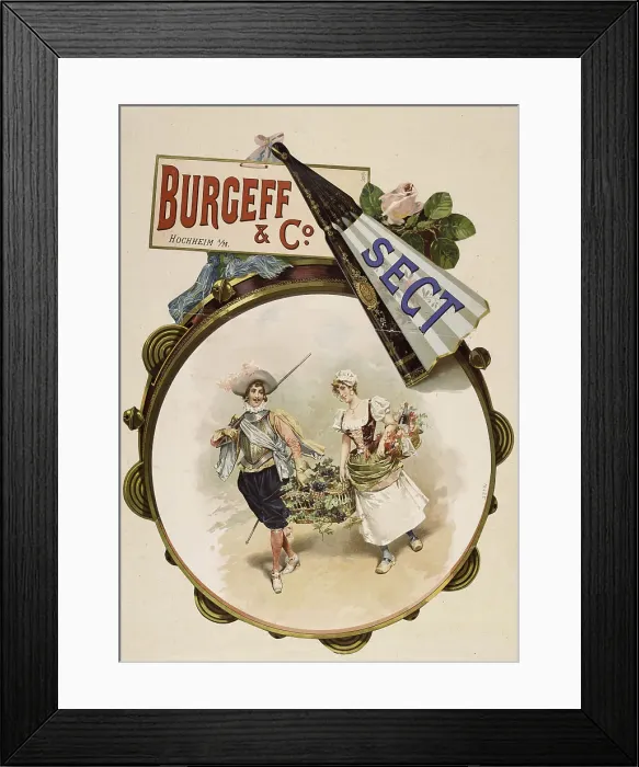 Framed Print : Burgeff & Co. Sparkling wine, Hochheim am Main, c. 1895. Creator: Anonymous. Burgeff & Co. Sparkling wine, Hochheim am Main, c. 1895. Creator: Anonymous Framed Print : Burgeff & Co. Sparkling wine, Hochheim am Main, c. 1895. Creator: Anonymous. Burgeff & Co. Sparkling wine, Hochheim am Main, c. 1895. Creator: Anonymous