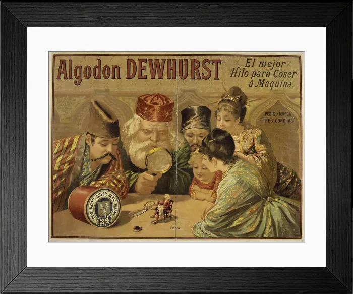 Framed Print : Dewhurst Sewing Thread, 1890. Creator: Anonymous Framed Print : Dewhurst Sewing Thread, 1890. Creator: Anonymous