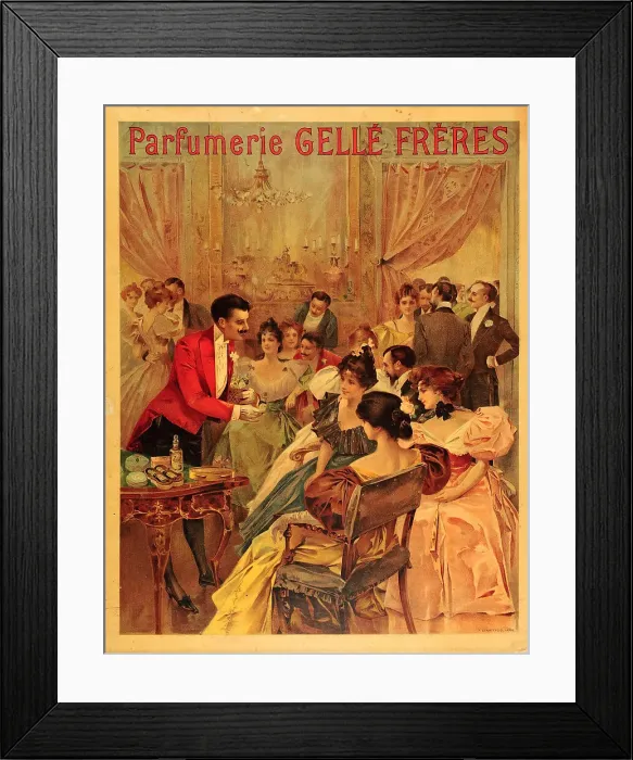 Framed Print : Parfumerie Gellé frères, 1894. Creator: Anonymous Framed Print : Parfumerie Gellé frères, 1894. Creator: Anonymous