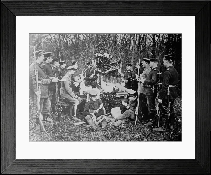 Framed Print : German soldier's Christmas, between 1914 and c1915. Creator: Bain News Service Framed Print : German soldier's Christmas, between 1914 and c1915. Creator: Bain News Service