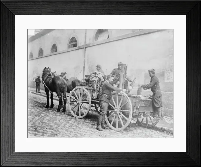 Framed Print : German Kitchen taken by French, 29 Oct 1914. Creator: Bain News Service Framed Print : German Kitchen taken by French, 29 Oct 1914. Creator: Bain News Service