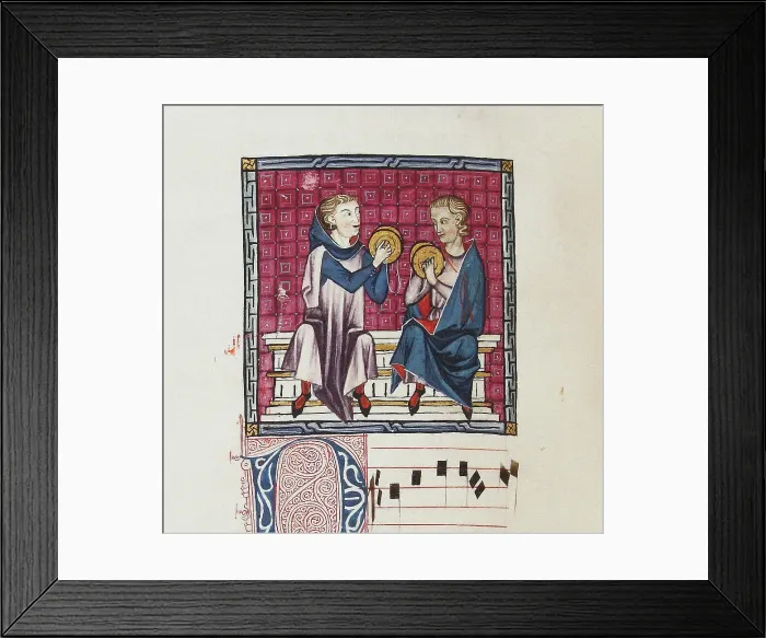 Framed Print : Illustration from the codex of the Cantigas de Santa Maria, c. 1280. Creator: Anonymous Framed Print : Illustration from the codex of the Cantigas de Santa Maria, c. 1280. Creator: Anonymous