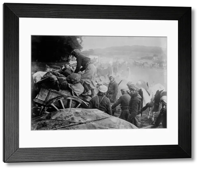 Framed Print : Convoy of Spahis at Frane le Port [i.e. Francport], 29 Oct 1914. Creator: Bain News Service