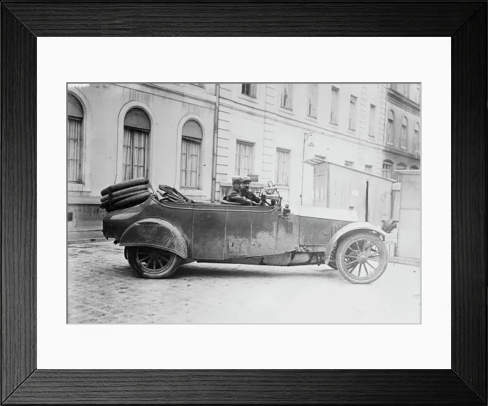 Framed Print : Mercedes car captured by French, between c1914 and c1915. Creator: Bain News Service Framed Print : Mercedes car captured by French, between c1914 and c1915. Creator: Bain News Service