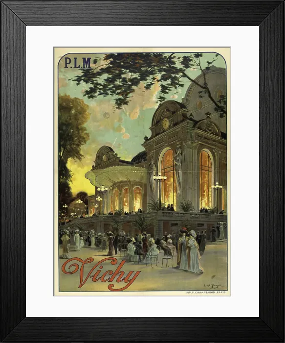 Framed Print : P.L.M. Vichy, c. 1910. Creator: Tauzin, Louis (1842-1915) Framed Print : P.L.M. Vichy, c. 1910. Creator: Tauzin, Louis (1842-1915)