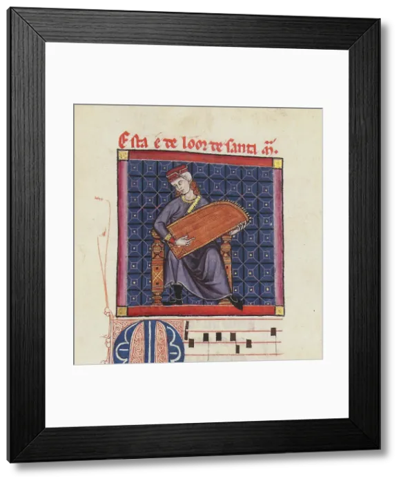 Framed Print : Illustration from the codex of the Cantigas de Santa Maria, c. 1280. Creator: Anonymous Framed Print : Illustration from the codex of the Cantigas de Santa Maria, c. 1280. Creator: Anonymous