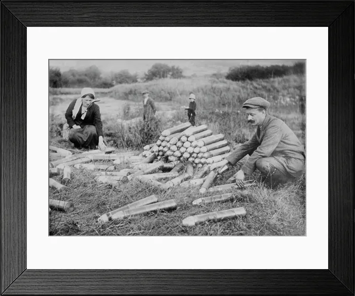 Framed Print : German ammunition abandoned at Battle of the Marne, 10 / 29 / 14, 29 Oct 1914. Creator: Bain News Service Framed Print : German ammunition abandoned at Battle of the Marne, 10 / 29 / 14, 29 Oct 1914. Creator: Bain News Service