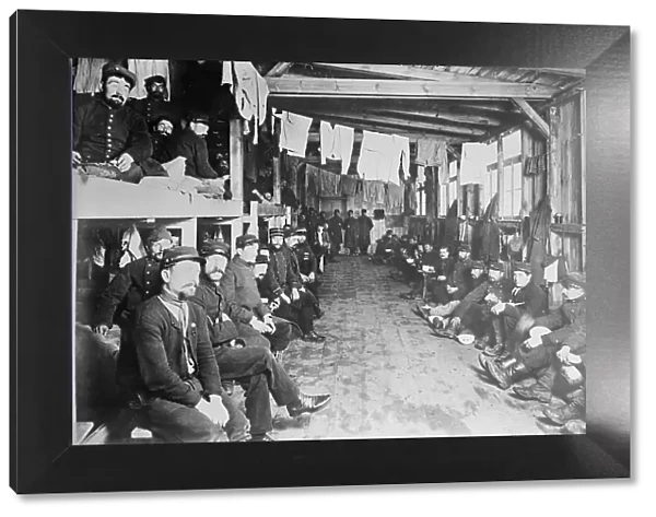 Zossen, prisoners sleeping room, between 1914 and c1915. Creator: Bain News Service
