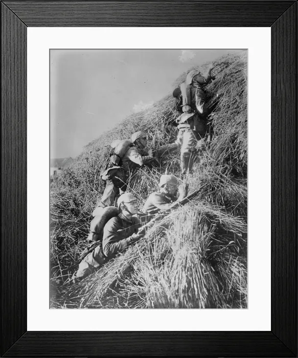 Framed Print : German Patrol in France, between c1914 and c1915. Creator: Bain News Service Framed Print : German Patrol in France, between c1914 and c1915. Creator: Bain News Service