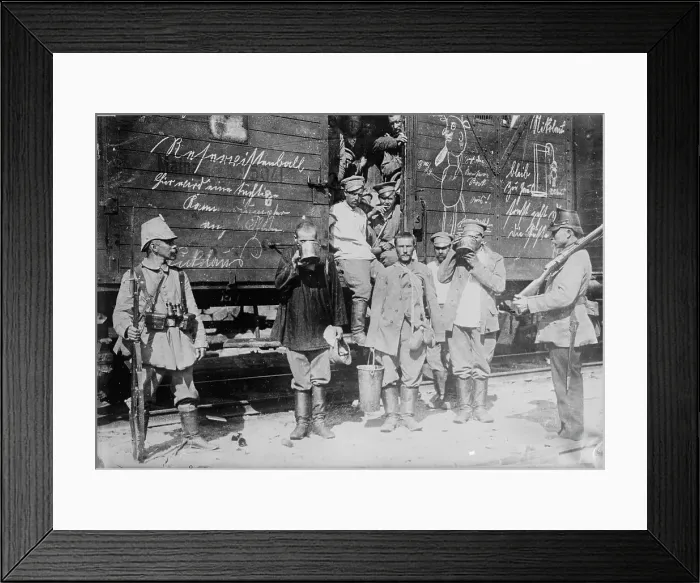 Framed Print : In East Prussia--Russian prisoners, 1914. Creator: Bain News Service Framed Print : In East Prussia--Russian prisoners, 1914. Creator: Bain News Service