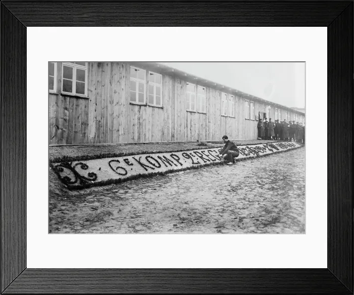Framed Print : French gardener, Prison camp, Zossen, 24 Feb 1915. Creator: Bain News Service Framed Print : French gardener, Prison camp, Zossen, 24 Feb 1915. Creator: Bain News Service