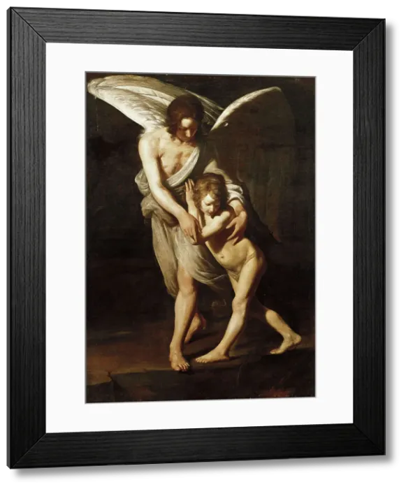 Framed Print : Guardian Angel, 1618. Creator: Galli, Giovanni Antonio (1585-1652) Framed Print : Guardian Angel, 1618. Creator: Galli, Giovanni Antonio (1585-1652)