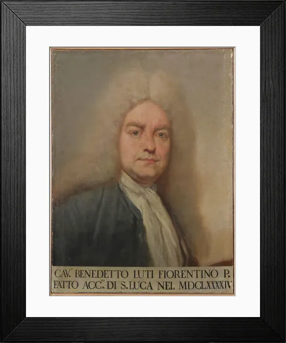 Framed Print : Self-portrait. Creator: Luti, Benedetto (1666-1724) Framed Print : Self-portrait. Creator: Luti, Benedetto (1666-1724)