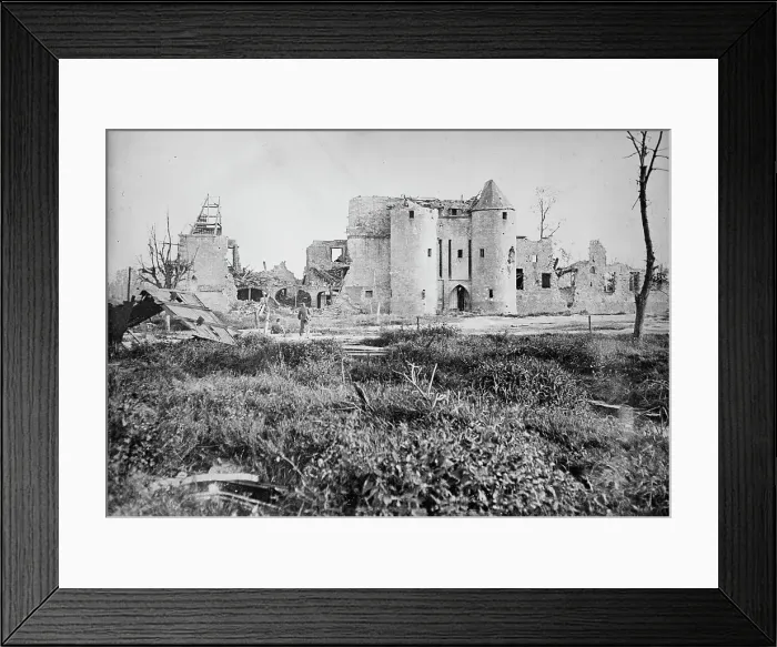 Framed Print : Chateau, Somme district, between c1915 and c1920. Creator: Bain News Service Framed Print : Chateau, Somme district, between c1915 and c1920. Creator: Bain News Service