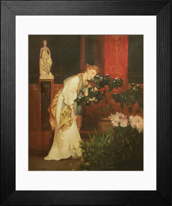 Framed Print : Figura pompeiana. Creator: Bazzani, Luigi (1836-1927) Framed Print : Figura pompeiana. Creator: Bazzani, Luigi (1836-1927)