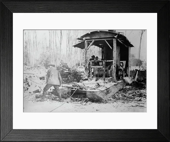 Framed Print : U.S. foresters in France, 1917 or 1918. Creator: Bain News Service Framed Print : U.S. foresters in France, 1917 or 1918. Creator: Bain News Service