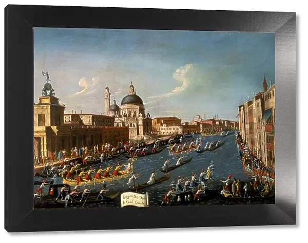 The women's regatta on the Grand Canal, 1779-1792. Creator: Bella, Gabriele (1730-1799)