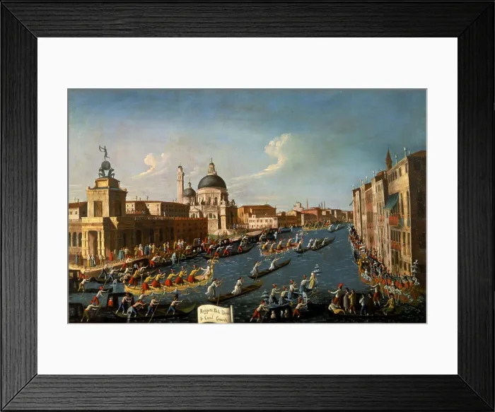 Framed Print : The women's regatta on the Grand Canal, 1779-1792. Creator: Bella, Gabriele (1730-1799) Framed Print : The women's regatta on the Grand Canal, 1779-1792. Creator: Bella, Gabriele (1730-1799)