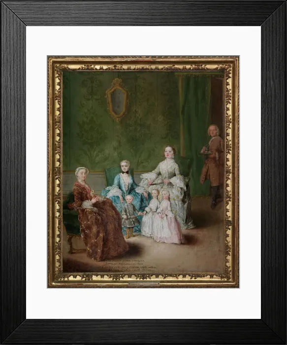 Framed Print : The Sagredo family, c.1752. Creator: Longhi, Pietro (1701-1785) Framed Print : The Sagredo family, c.1752. Creator: Longhi, Pietro (1701-1785)