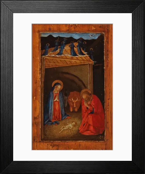 Framed Print : Christmas, 1428-1429. Creator: Angelico, Fra Giovanni, da Fiesole (around 1400-1455) Framed Print : Christmas, 1428-1429. Creator: Angelico, Fra Giovanni, da Fiesole (around 1400-1455)