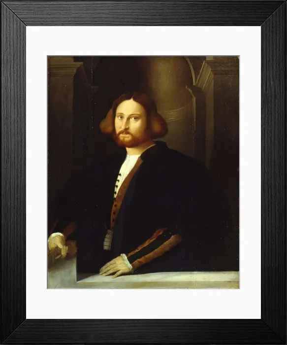 Framed Print : Portrait of Francesco Querini, 1527-1528. Creator: Palma il Vecchio, Jacopo, the elder (1480-1528) Framed Print : Portrait of Francesco Querini, 1527-1528. Creator: Palma il Vecchio, Jacopo, the elder (1480-1528)