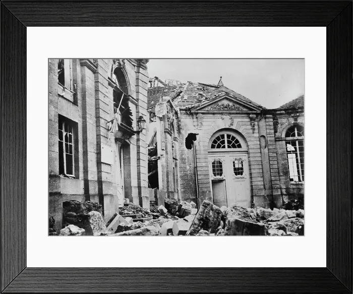 Framed Print : Verdun, entrance to Archbishop's Palace, 1916. Creator: Bain News Service Framed Print : Verdun, entrance to Archbishop's Palace, 1916. Creator: Bain News Service
