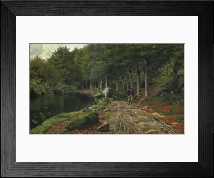 Framed Print : The Bois d'Amour in Pont-Aven, 1883. Creator: Luplau, Marie (1848-1925) Framed Print : The Bois d'Amour in Pont-Aven, 1883. Creator: Luplau, Marie (1848-1925)