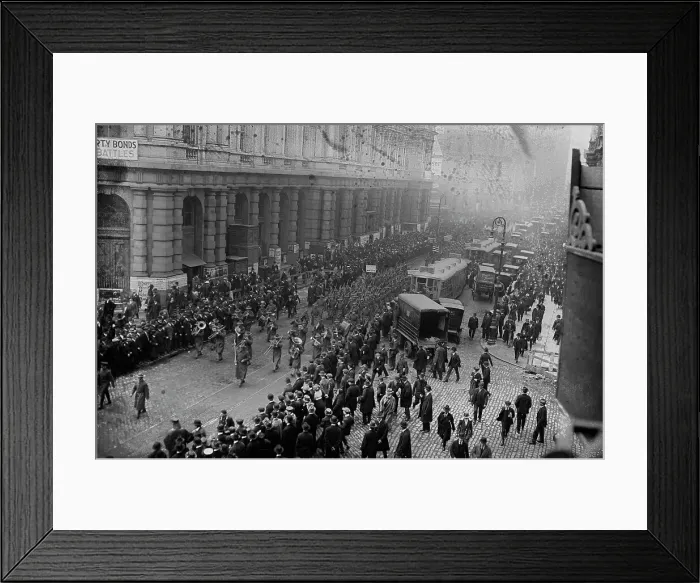 Framed Print : [Pershing veterans], 1918. Creator: Bain News Service
