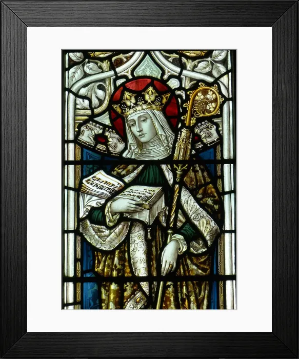 Framed Print : Saint Ethelburga. Creator: Unknown Master Framed Print : Saint Ethelburga. Creator: Unknown Master