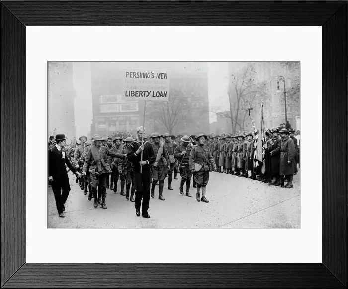 Framed Print : Pershing Veterans, 1918. Creator: Bain News Service Framed Print : Pershing Veterans, 1918. Creator: Bain News Service