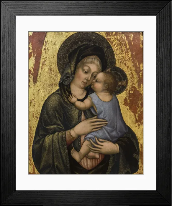 Framed Print : Madonna and child, 15th century. Creator: Giambono, Michele (ca1400-ca1462) Framed Print : Madonna and child, 15th century. Creator: Giambono, Michele (ca1400-ca1462)