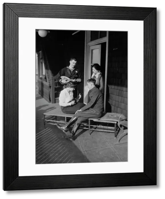 Framed Print : Barnard Canteen, 1918 or 1919. Creator: Bain News Service Framed Print : Barnard Canteen, 1918 or 1919. Creator: Bain News Service