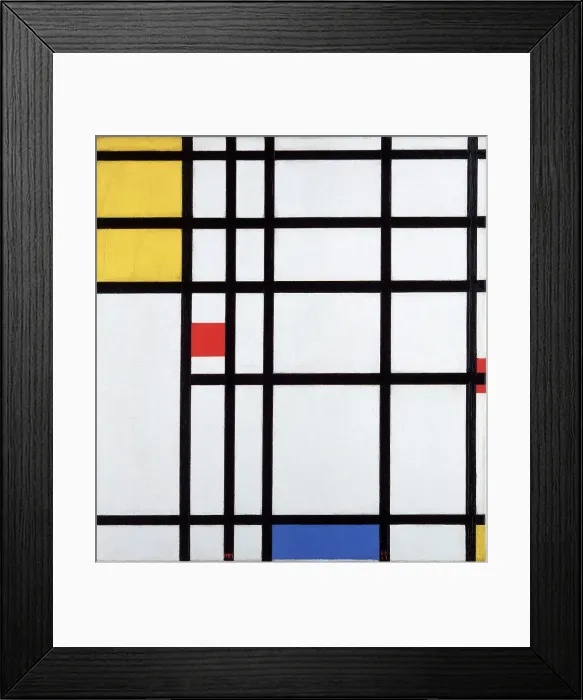 Framed Print : Image II 1936-43 with yellow, red and blue, 1936-1943. Creator: Mondrian, Piet (1872-1944) Framed Print : Image II 1936-43 with yellow, red and blue, 1936-1943. Creator: Mondrian, Piet (1872-1944)