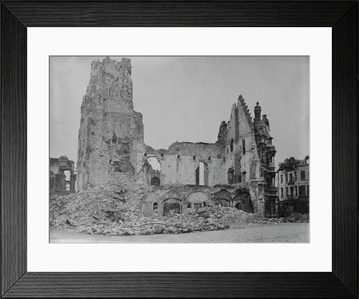 Framed Print : Church at Arras, between c1915 and 1918. Creator: Bain News Service Framed Print : Church at Arras, between c1915 and 1918. Creator: Bain News Service