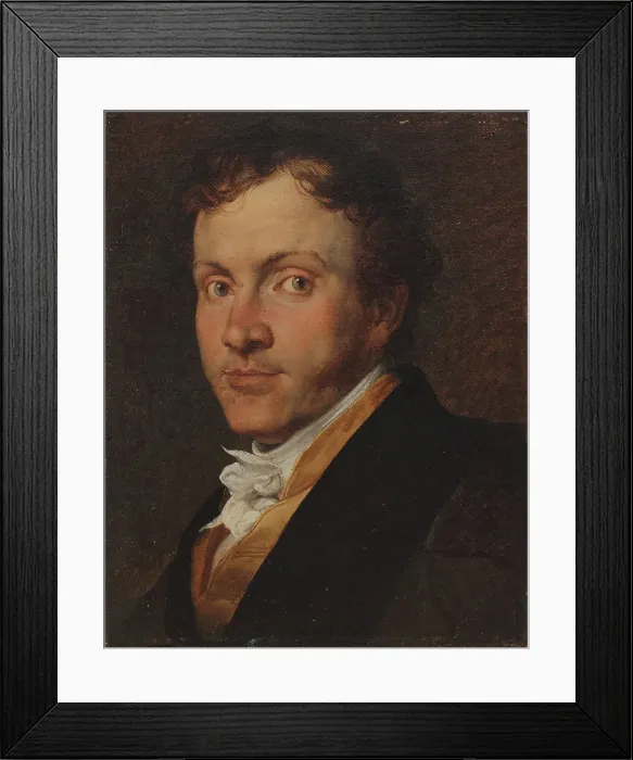 Framed Print : Portrait of Giuseppe Roberti, 1819. Creator: Hayez, Francesco (1791-1882) Framed Print : Portrait of Giuseppe Roberti, 1819. Creator: Hayez, Francesco (1791-1882)