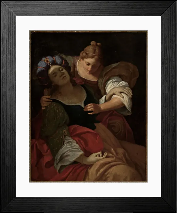 Framed Print : Porcia faints. Creator: Pasinelli, Lorenzo (1629-1700) Framed Print : Porcia faints. Creator: Pasinelli, Lorenzo (1629-1700)