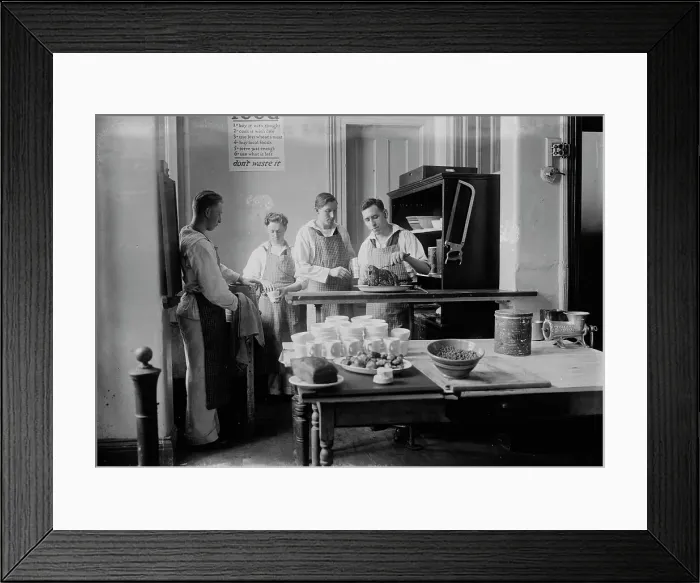 Framed Print : Sink & mop duty, between c1915 and 1918. Creator: Bain News Service. Sink & mop duty, between c1915 and 1918. Creator: Bain News Service Framed Print : Sink & mop duty, between c1915 and 1918. Creator: Bain News Service. Sink & mop duty, between c1915 and 1918. Creator: Bain News Service