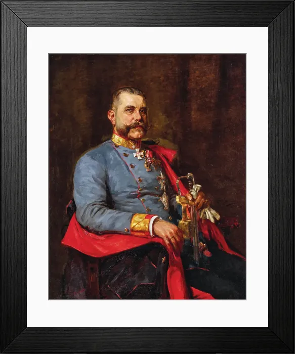 Framed Print : Portrait of Field Marshal Lieutenant Ludwig Reitz-Brachelli (1854-1937), 1911. Creator: Sternfeld, Jacques (1874-1934) Framed Print : Portrait of Field Marshal Lieutenant Ludwig Reitz-Brachelli (1854-1937), 1911. Creator: Sternfeld, Jacques (1874-1934)