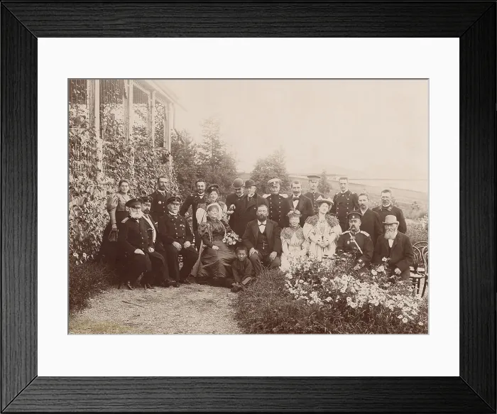 Framed Print : L.K. Telyakovsky - Governor-General of Yenisei province with his family and guests at...1890. Creator: Unknown Framed Print : L.K. Telyakovsky - Governor-General of Yenisei province with his family and guests at...1890. Creator: Unknown