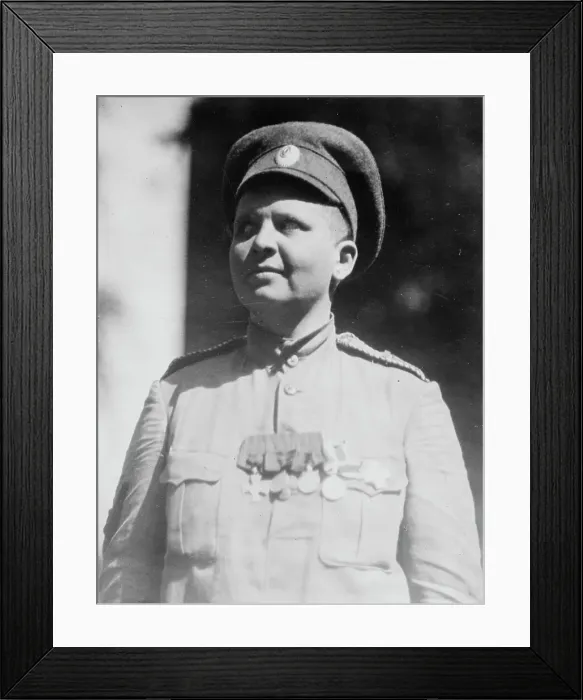 Framed Print : Marie Bochkareva, May 1918. Creator: Bain News Service Framed Print : Marie Bochkareva, May 1918. Creator: Bain News Service