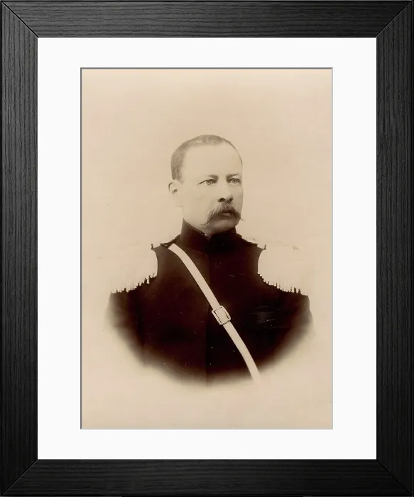 Framed Print : Vasily Ivanovich Yanenko - commander of the Krasnoyarsk Mounted Cossack Hundred. 1890. Creator: Unknown Framed Print : Vasily Ivanovich Yanenko - commander of the Krasnoyarsk Mounted Cossack Hundred. 1890. Creator: Unknown